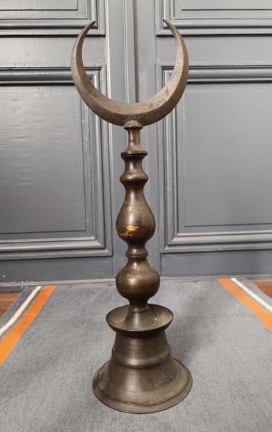 Ottoman Islamic alam, 19th century.
Bronze
Height:...