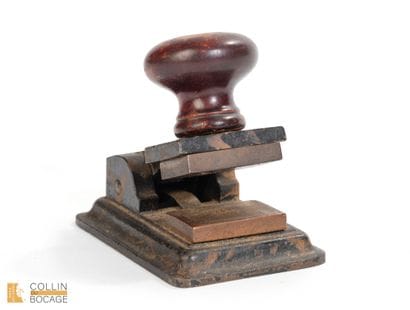 Egypt, early 20th century
Rare dry stamp...