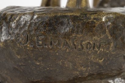 Clovis Edmond MASSON (Paris 1838-1913) 
Cerf...
