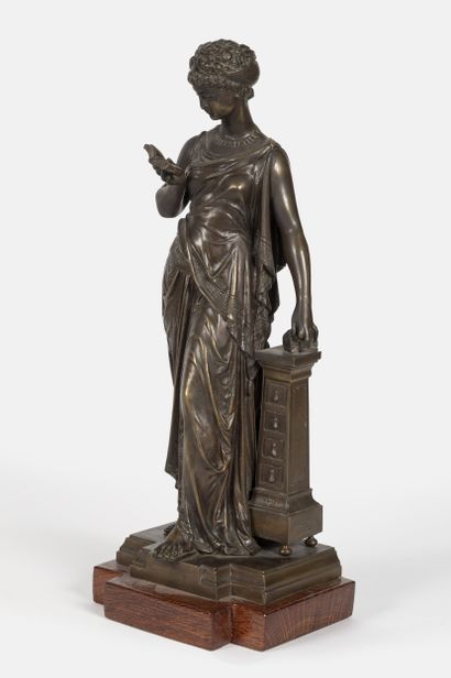 Eutrope BOURET (1833-1906)
Femme à l'antique
Bronze...