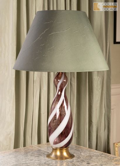 Lampe en verre polychrome. Style venini