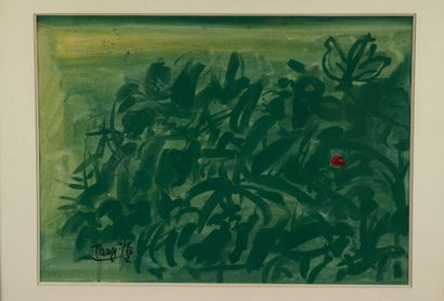 TANG HAIWEN (1927-1991) 
Composition verte...