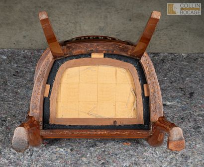 Fauteuil de Bureau en acajou et placage d’acajou,...