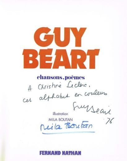 (Chansons) G. BEART : chansons/BECAUD par...