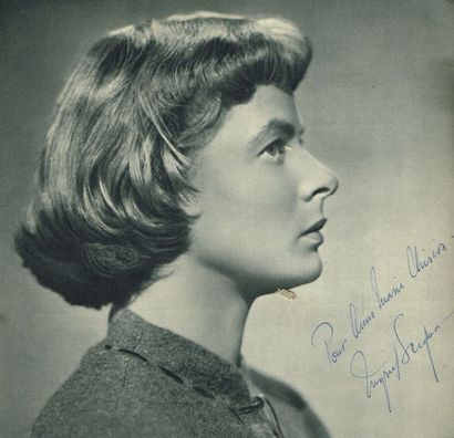 (Cinéma) I. BERGMAN : broch. dédicacée par...
