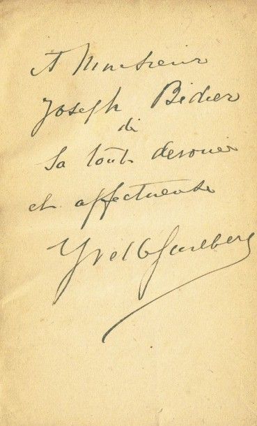 Y. GUILBERT : la chanson de ma vie in 12°...