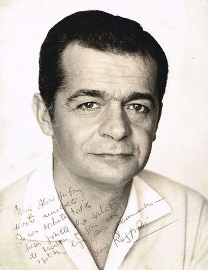 PHOTOS DEDICACEES (2) S. REGGIANI, une avec...