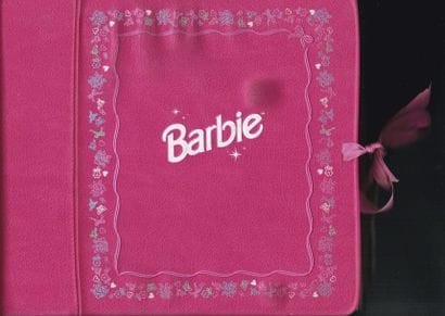 (Barbie) Album cart. feutrine à rubans, cat....