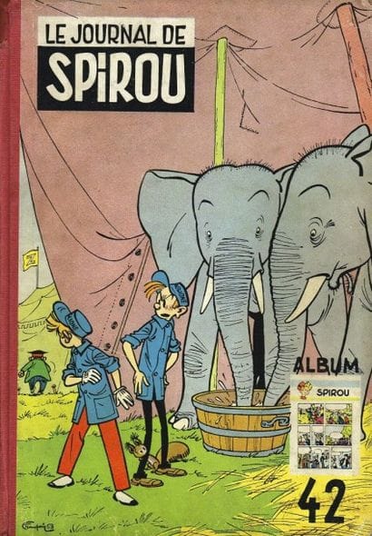 SPIROU, 3 albums du journal 42/44/45 (1952),...