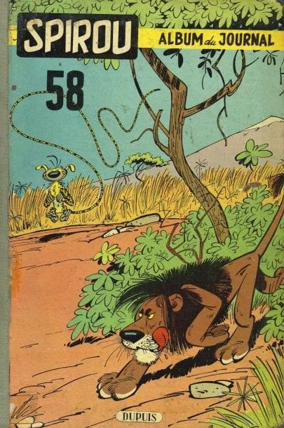 SPIROU, 3 albums du journal 58/59/60, dos...