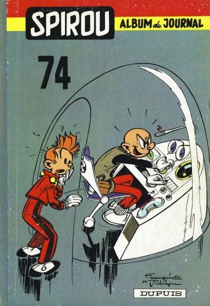 SPIROU, 6 albums du journal 74 à 79, bon...