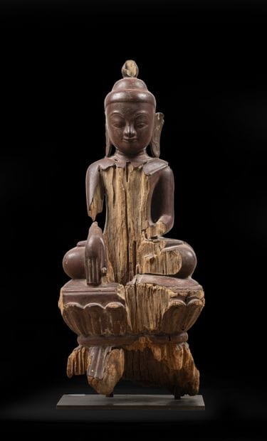 BIRMANIE, Royaume d'Ava, XVIIIE siècle.
Bouddha...