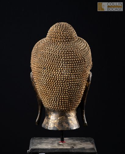 MYANMAR, Mandalay, 20th century. Buddha head...