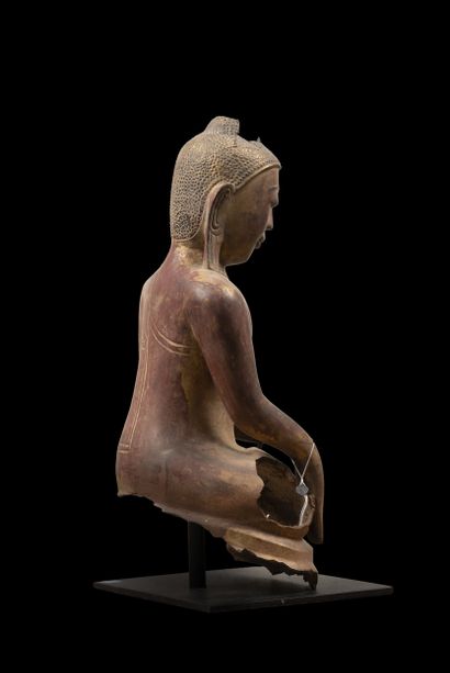 BIRMANIE, fin XVIII - début XIXème siècle.
Bouddha...