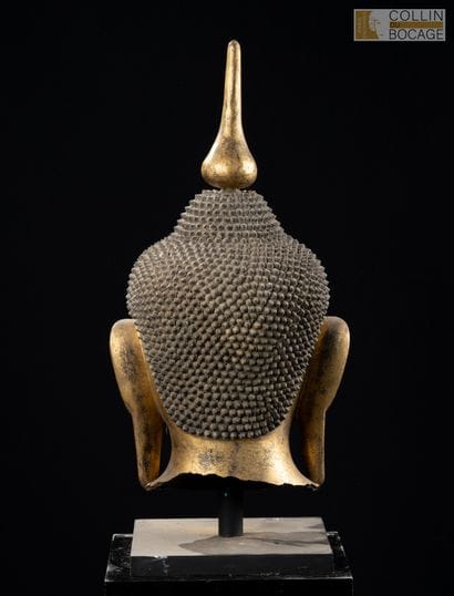 BURMA, 20th century. Buddha head with a detachable...