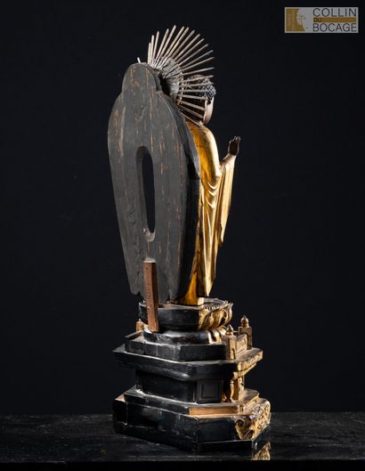 JAPAN, 20th century. Standing Buddha on a...