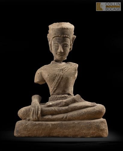 THAÏLANDE, XVI-XVIIème siècle.
Bouddha assis...