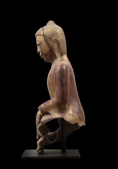 BIRMANIE, fin XVIII - début XIXème siècle.
Bouddha...