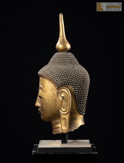 BURMA, 20th century. Buddha head with a detachable...