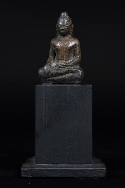BIRMANIE, XVIII-XIXème siècle. Bouddha assis...