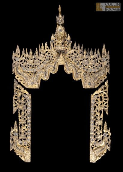 THAÏLANDE, XXème siècle.
Mandorle de bodhisattva...