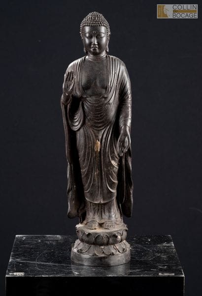 JAPAN, 20th century. Amida Buddha depicted...