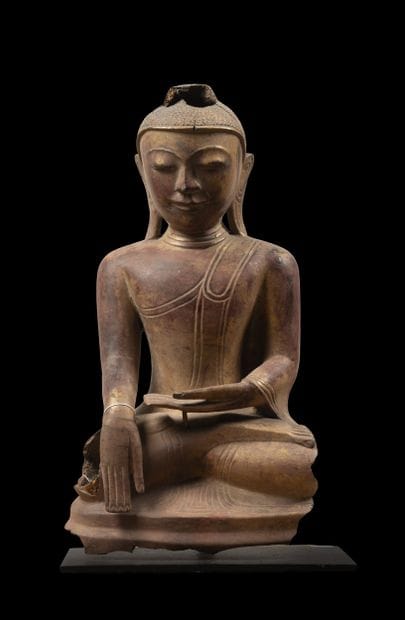 BIRMANIE, fin XVIII - début XIXème siècle.
Bouddha...
