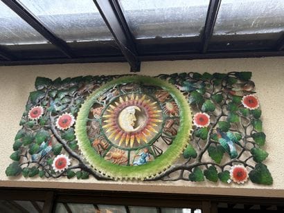Haiti – Large sheet of metal, cut out and...