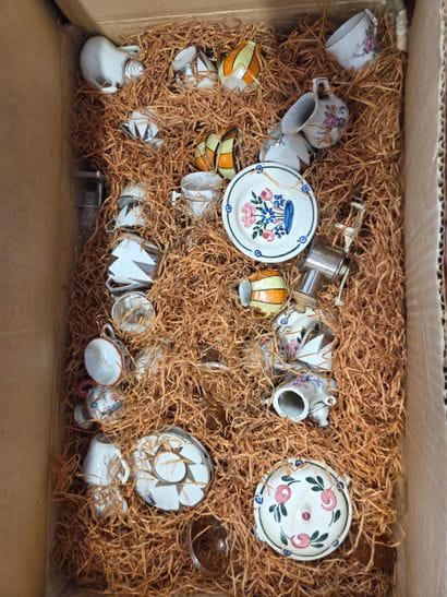 Toy Kitchen Set . Earthenware . Circa 19...