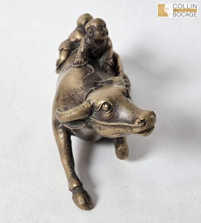 VIETNAM Mule et deux enfants
Bronze