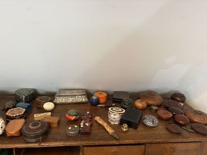 Set of boxes and display items (photo for...
