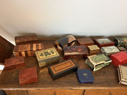 Set of boxes and display items (photo for...