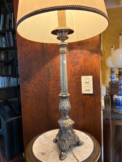 Church candleholder, tripod converted into...
