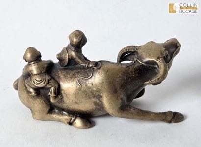 VIETNAM Mule et deux enfants
Bronze
