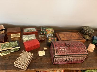 Set of boxes and display items (photo for...