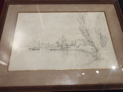 Ecole du XIXeme siecle, vers 1820
Village...