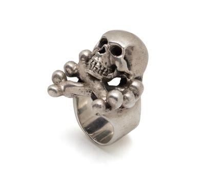 Importante bague chevalière en argent 925...