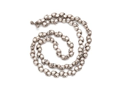 Long collier en argent 800 millièmes composé...