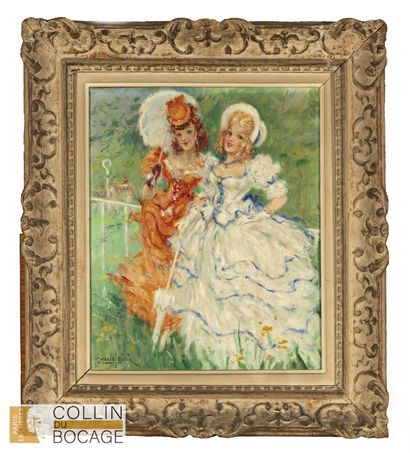 Marcel BLOCH (1882-1966) 
Élégante 
Huile...