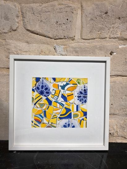 Carme F. BOU
- Composition aux fleurs. Gouache....