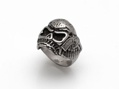 Bague de Biker en acier chirurgical, à décor...