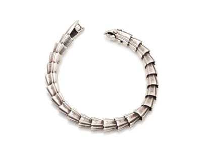 Bracelet de Biker en argent 925 millièmes,...