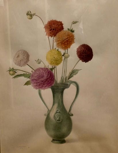 Kayō YAMAGUCHI (JAPON 1899-1984)
Vase fleuri
Aquarelle...