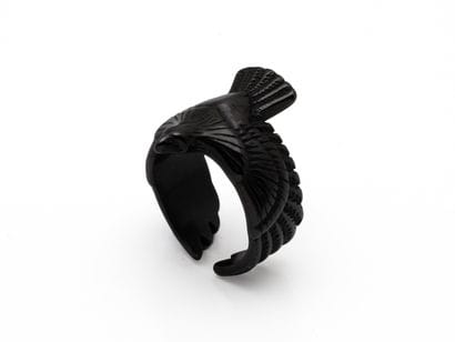 Bague de Biker ouverte en acier chirurgical...