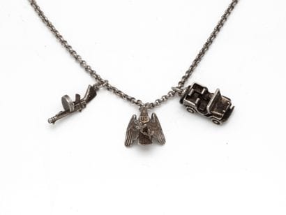 Longue chaîne en argent 800 millièmes, maille...