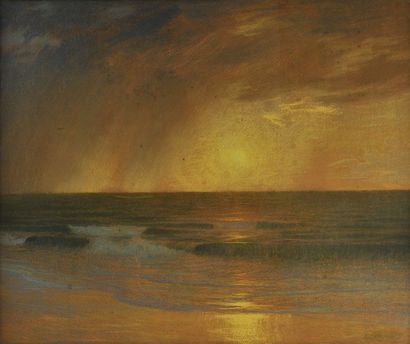 Emile René MENARD (1862-1930)
Paysage lacustre...