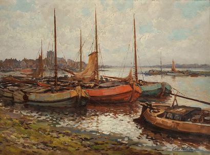 Kees TERLOW (1890-1948)
Bateaux de pêcheurs...