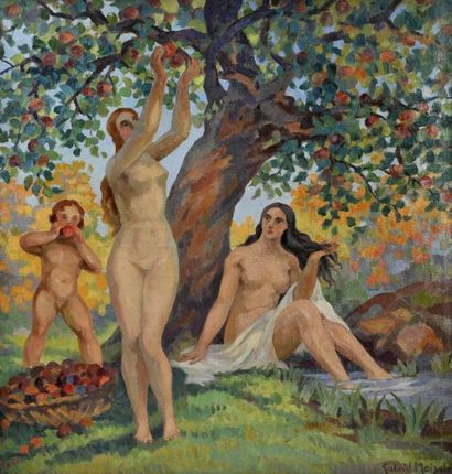 Gabriel MOISELET (1885-1961)
Nu et enfant...