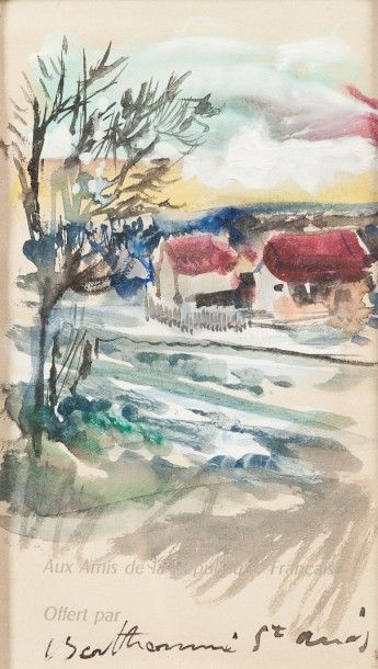 Berthomé Saint ANDRE 

(1905 -1977) 

Paysage...