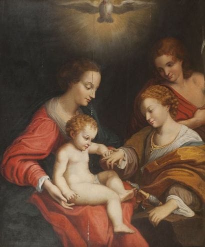 Ecole FLAMANDE du XIXème siècle, d’après...